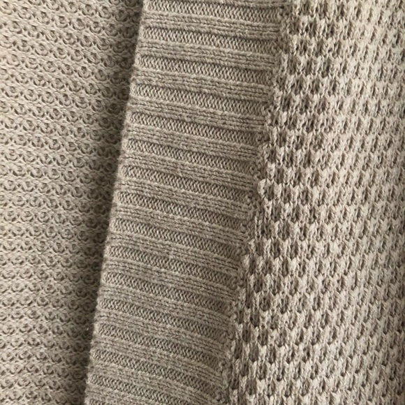 Khaki Open Knit Cardigan - Picture 3 of 8